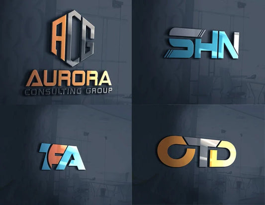 Custom 3 letter logo design